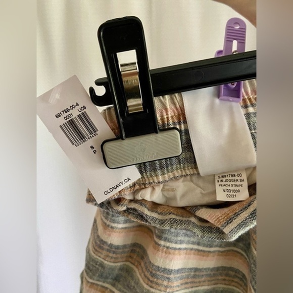 2/40$ Men’s Old Navy brand new linen pull on cotton blend shorts size small - Picture 8 of 10